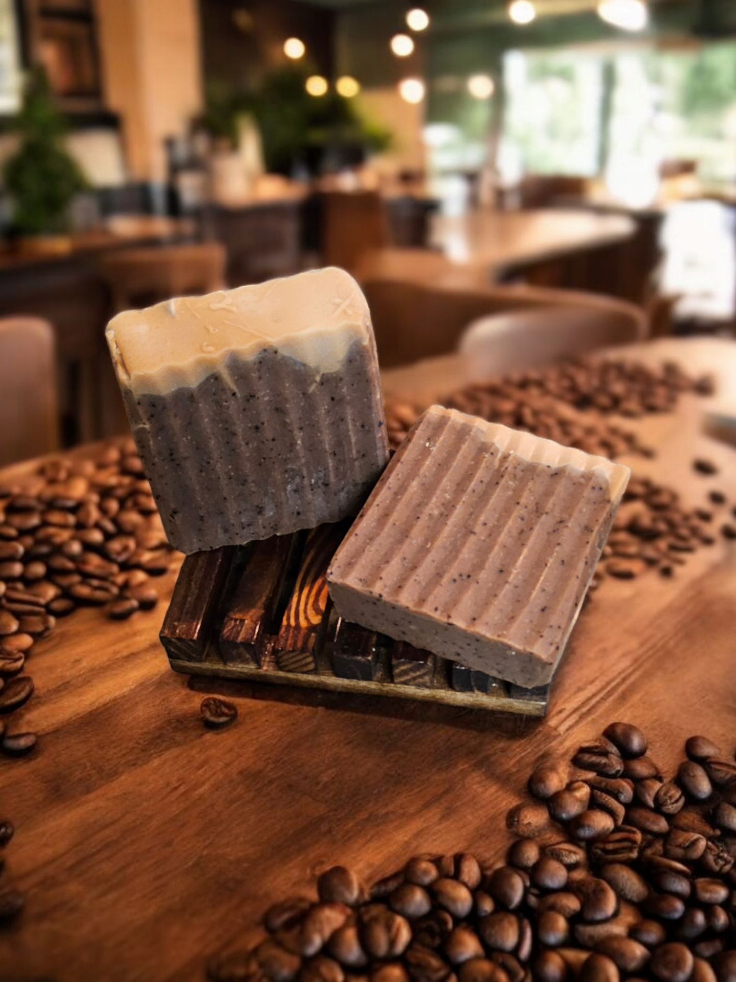 Coffee bar soap