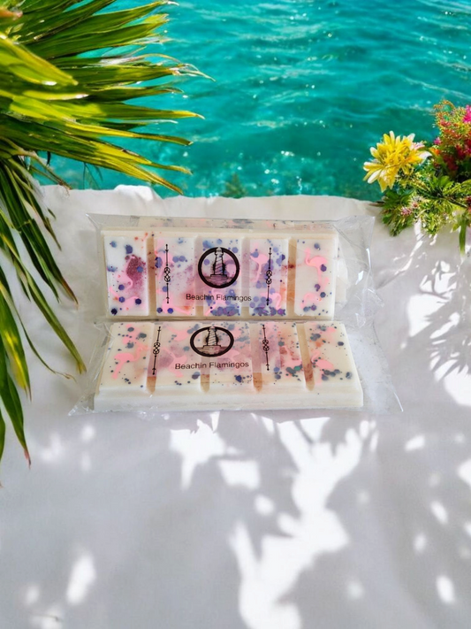Beachin Flamingos wax melt